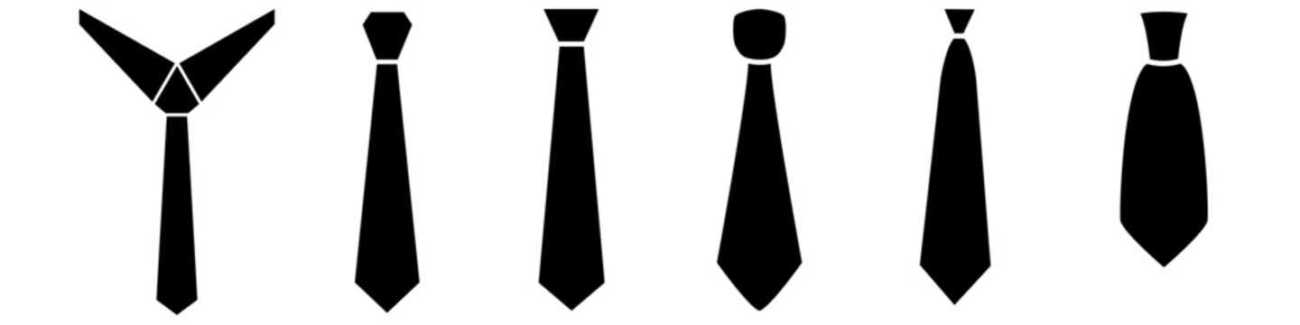Tie icon vector set. Necktie illustration sign collection. Cravat symbol or logo.