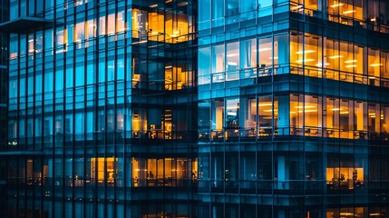 a building with many windows