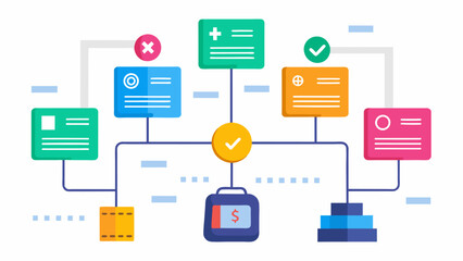 A flowchart outlining the process of filing taxes and clearly identifying where deductions come into play at each step.