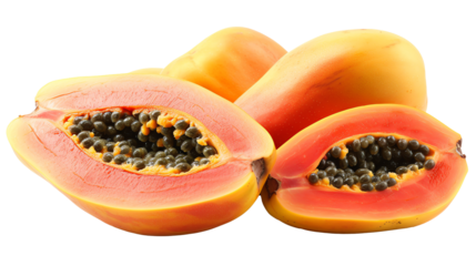 fresh Papayas transparent photo