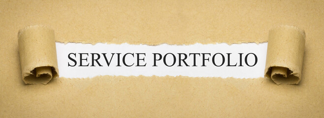 Service Portfolio - obrazy, fototapety, plakaty
