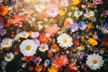 Colorful flower background.