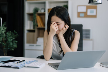 Working female are under stress from working.