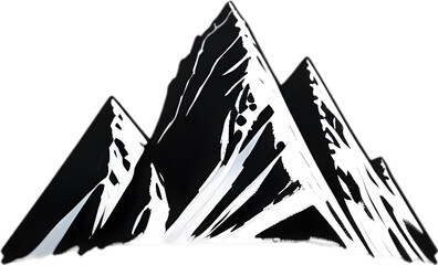 Mountain Silhouette Clipart.