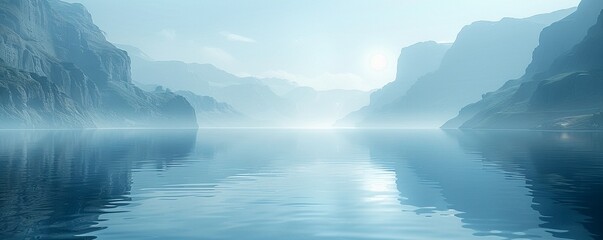 Soothing blue background, simple yet profound