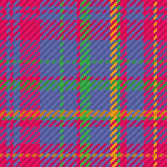Seamless pattern of scottish tartan plaid. Repeatable background with check fabric texture. Vector backdrop striped textile print.