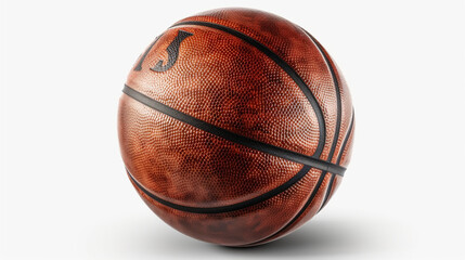 Obraz premium white background PNG, Basketball isolated сreated with Generative Ai