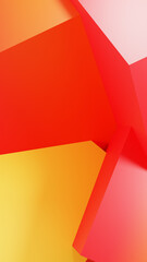 Close up of red and yellow background with geometric pattern