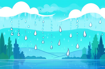 winter landscape with trees