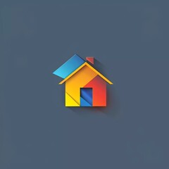 Fototapeta na wymiar House Real Estate Logo House Origami Symbols 