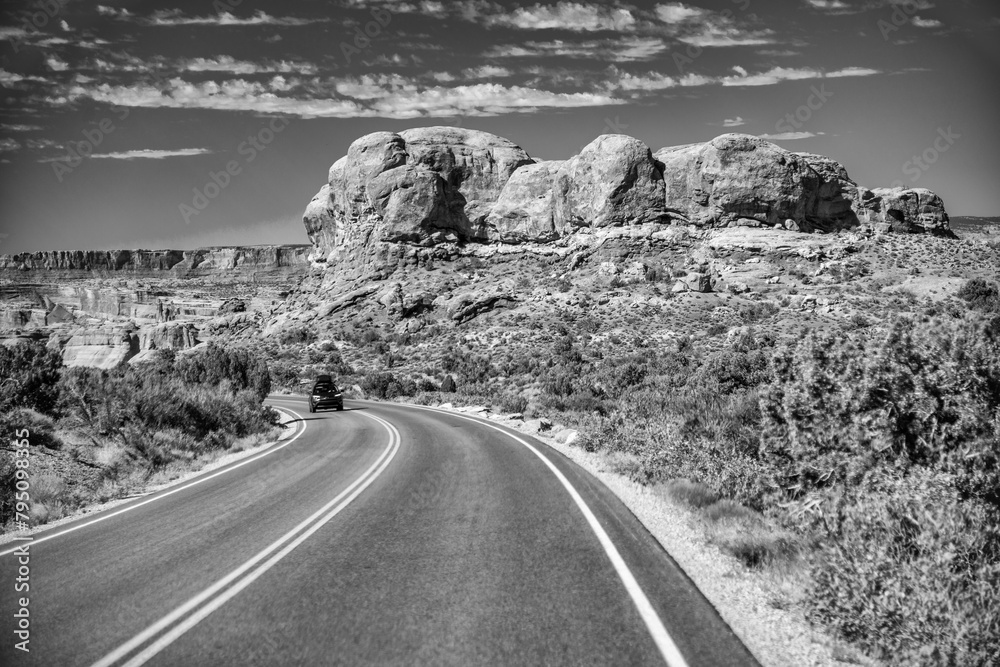 Poster Amazing view of Arches National Park, Utah in summer season