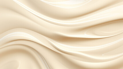 Close up of mayonnaise or cream texture, 3D render.