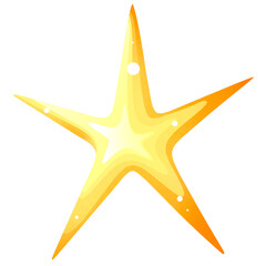 Bright yellow star in cosmos