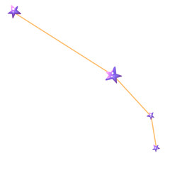 Stars constellation in sky