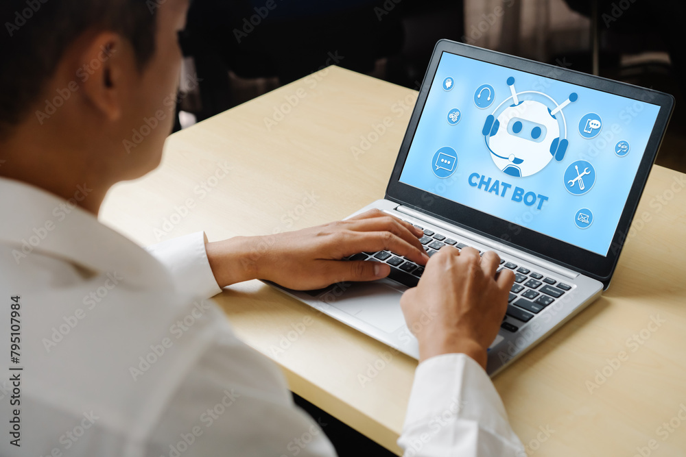Poster chatbot software application for modish online business that automatically reply to customer questio