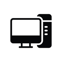 Desktop Computer vector icon