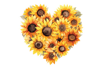 Sunflower watercolor vector illustration on white background, Sunflower Vector Illustration,
Watercolor Sunflower Art,
Floral Watercolor Vector,
Sunflower Painting,
Botanical Illustration,