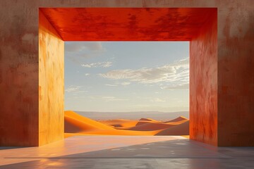 The Harmony of Modern Architecture and Desert Landscape.