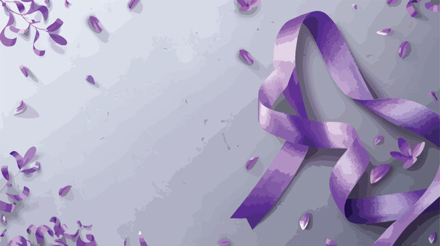 Purple day card 26 march. Purple Ribbon World epileps