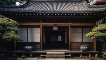 古い日本の建物イメージ,Generative AI AI画像