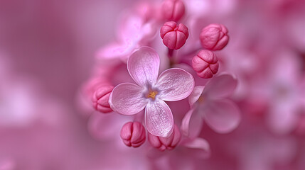 Obraz premium Pink lilac.