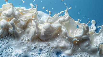 Obraz na płótnie Canvas Milk Being Poured on Top of It