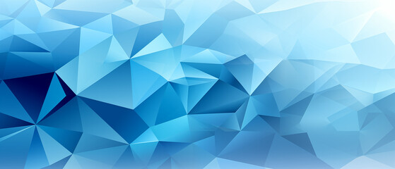 Fototapeta premium Abstract Blue Low Poly Background
