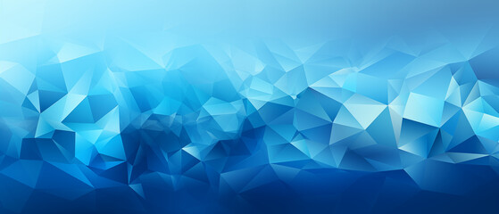 Obraz premium Abstract Blue Polygonal Background with Depth