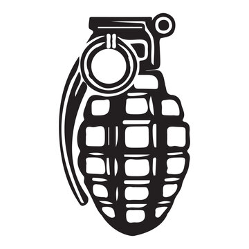 recommend clip art: hand grenade icon vector illustration