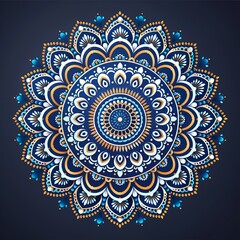 eid al fitr post deisgn with mandala vector design 