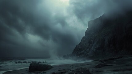 Atmospheric dark backdrop with a sense of foreboding and drama - Powered by Adobe