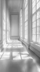 Obraz premium Pure white background, infinite possibilities for creativity