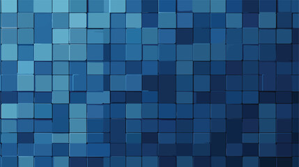 Background pattern in a pixel art style blue color Vector