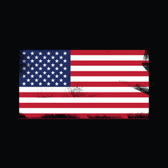 Flag of United States of America Illustration
