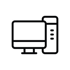 Desktop Computer vector icon