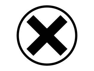 Fototapeta premium Cross symbol silhouette vector art