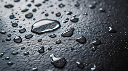 Water drop on metal --