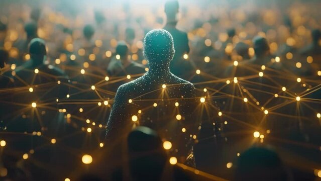 How Internet Technology Facilitates Global Connection, Cooperation, and Communication. Concept Internet Technology, Global Connection, Cooperation, Communication