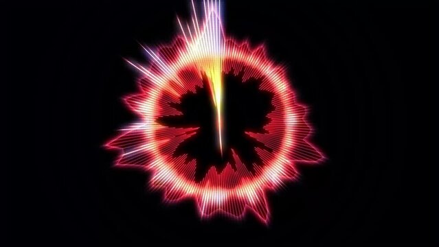 円形のオーディオスペクトラム