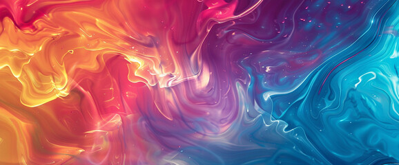 A symphony of liquid hues flows and bends, casting a spell of fascination with its mesmerizing display.