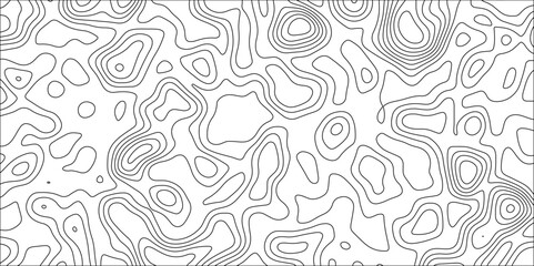 Contour map background. Geography scheme and terrain. Topography grid map. Stylized topographic contour map. Geographic line mountain relief. Abstract lines or wavy backdrop background.