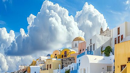 White architecture in Santorini island Greece. White  - obrazy, fototapety, plakaty