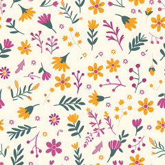 Fototapeta premium seamless floral pattern