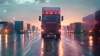 Efficient Global Logistics Network for Speedy International Delivery and Online Orders Across the Globe. Concept Global Logistics, International Delivery, Online Orders, Efficient Network