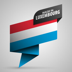 Made in Luxembourg graphic and label.