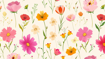 Spring Flowers Background