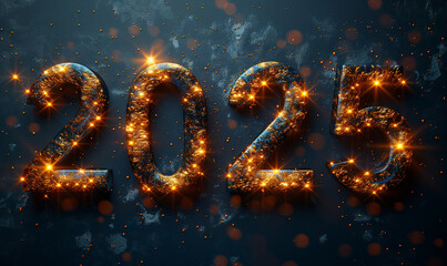 2025, neujahr, sylvester, silvester, feier, frohes neues jahr, feiern, begrüssen, design, hintergrund, gold, nummer, nummern, bunt, leuchten, konzept, zündend, party, abbildung, poster, weihnachten, k