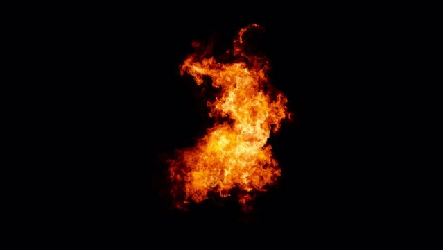 Burning Letter J
