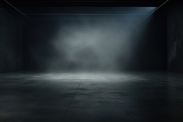 Texture dark concentrate floor with mist or fog architecture illuminated backgrounds
