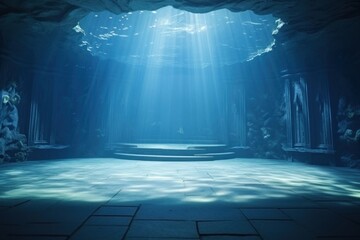 Underwater underwater nature light - obrazy, fototapety, plakaty